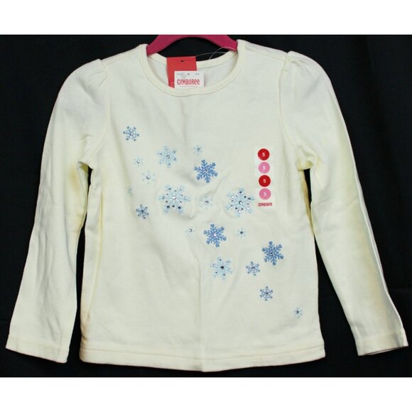 2008 Gymboree Winter Snowflake Shirt Skort Set sz 5 8 Rhinestone Plaid Holiday - Picture 2 of 16